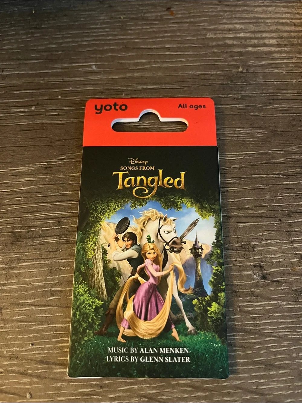 Yoto Kids Audio Card – Songs from Tangled (Red, Purple, Green)